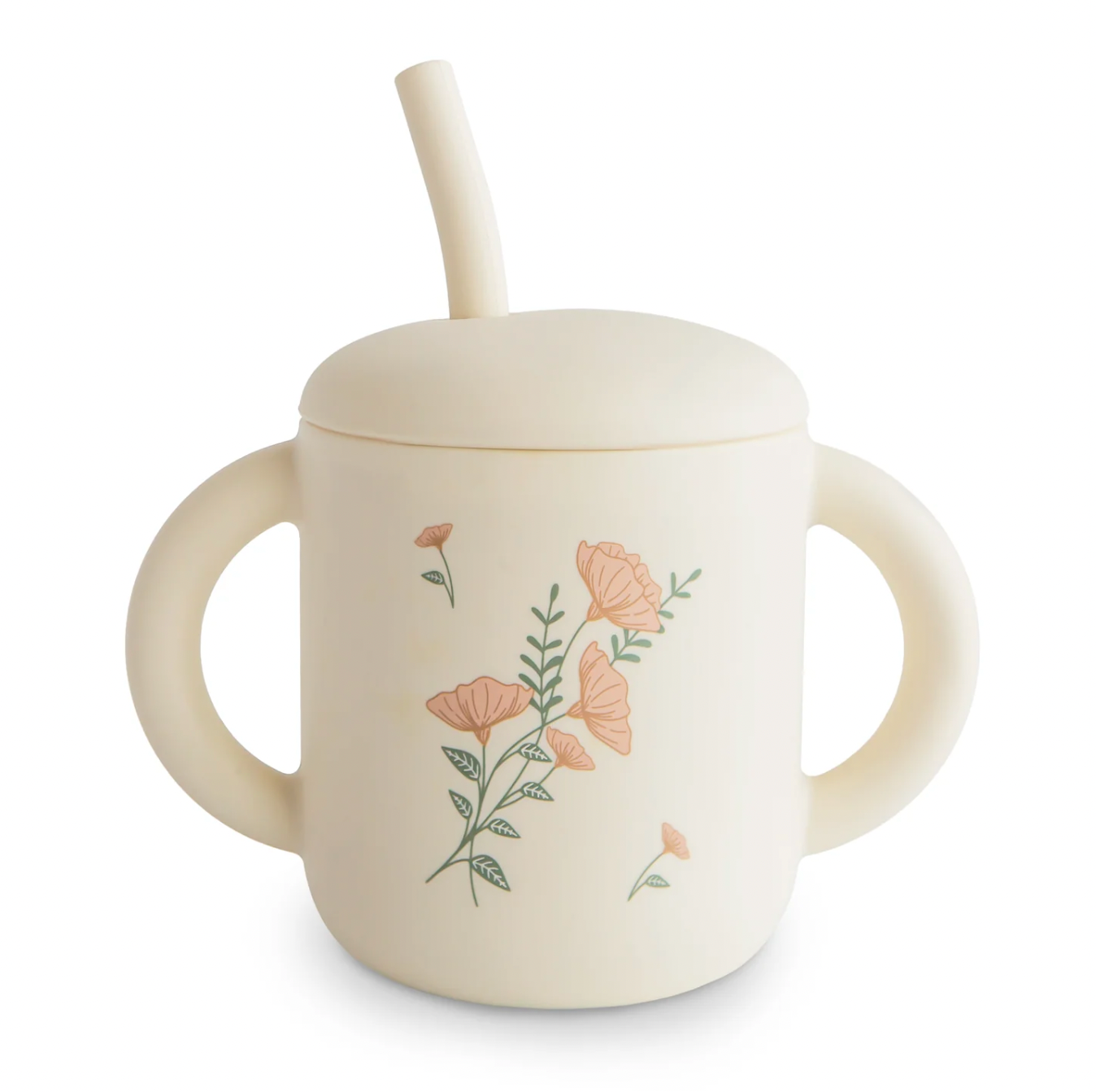 Vaso con popote Mushie