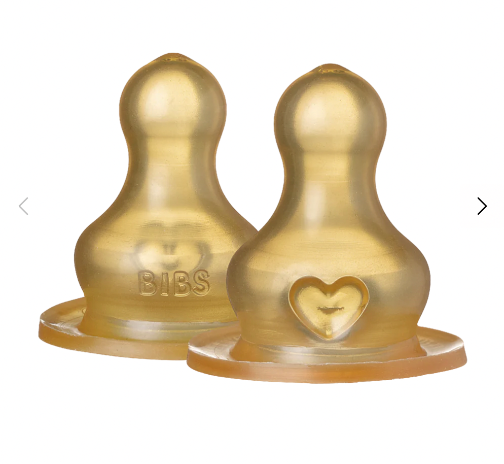 Repuestos de tetina Bibs Glass Bottle 2 pack