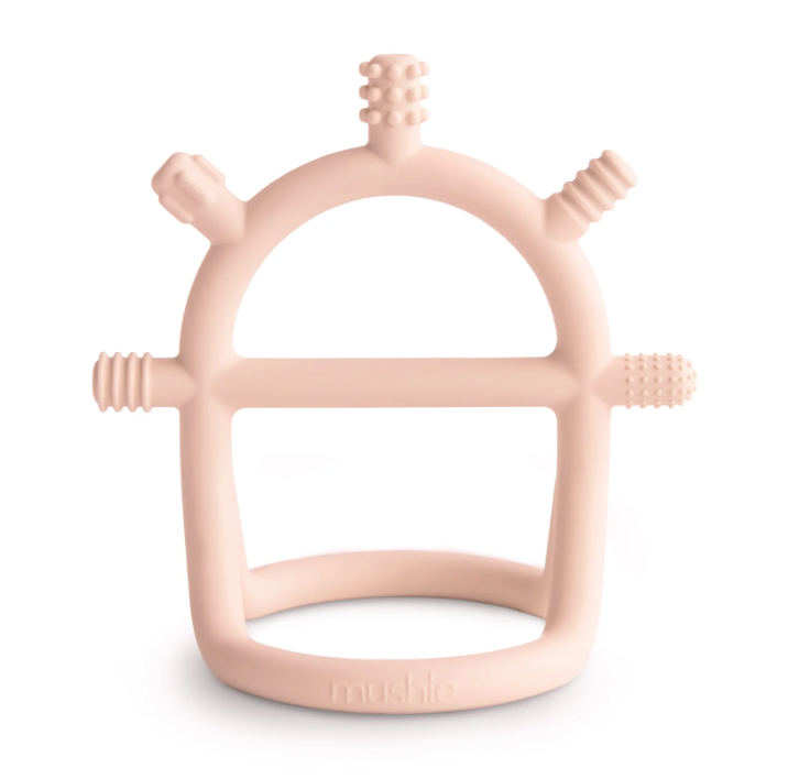 Teething ring with handle
