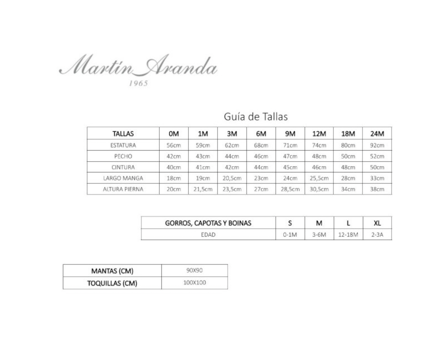 Conjunto español Martin Aranda 20238