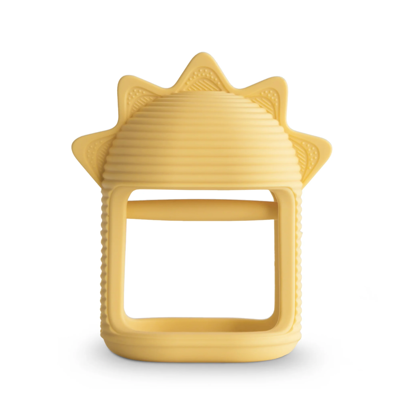 Teething ring with handle