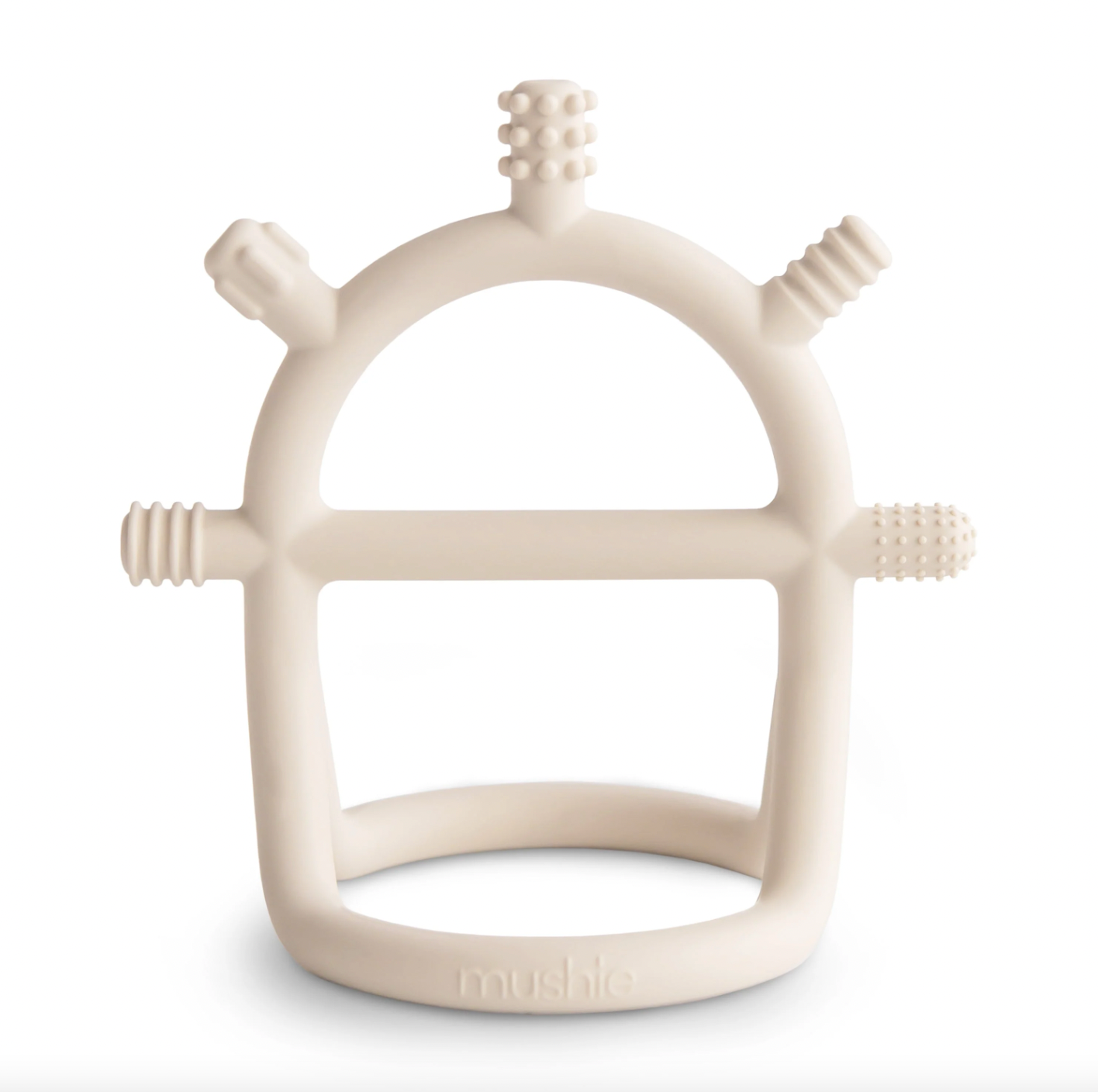 Teething ring with handle