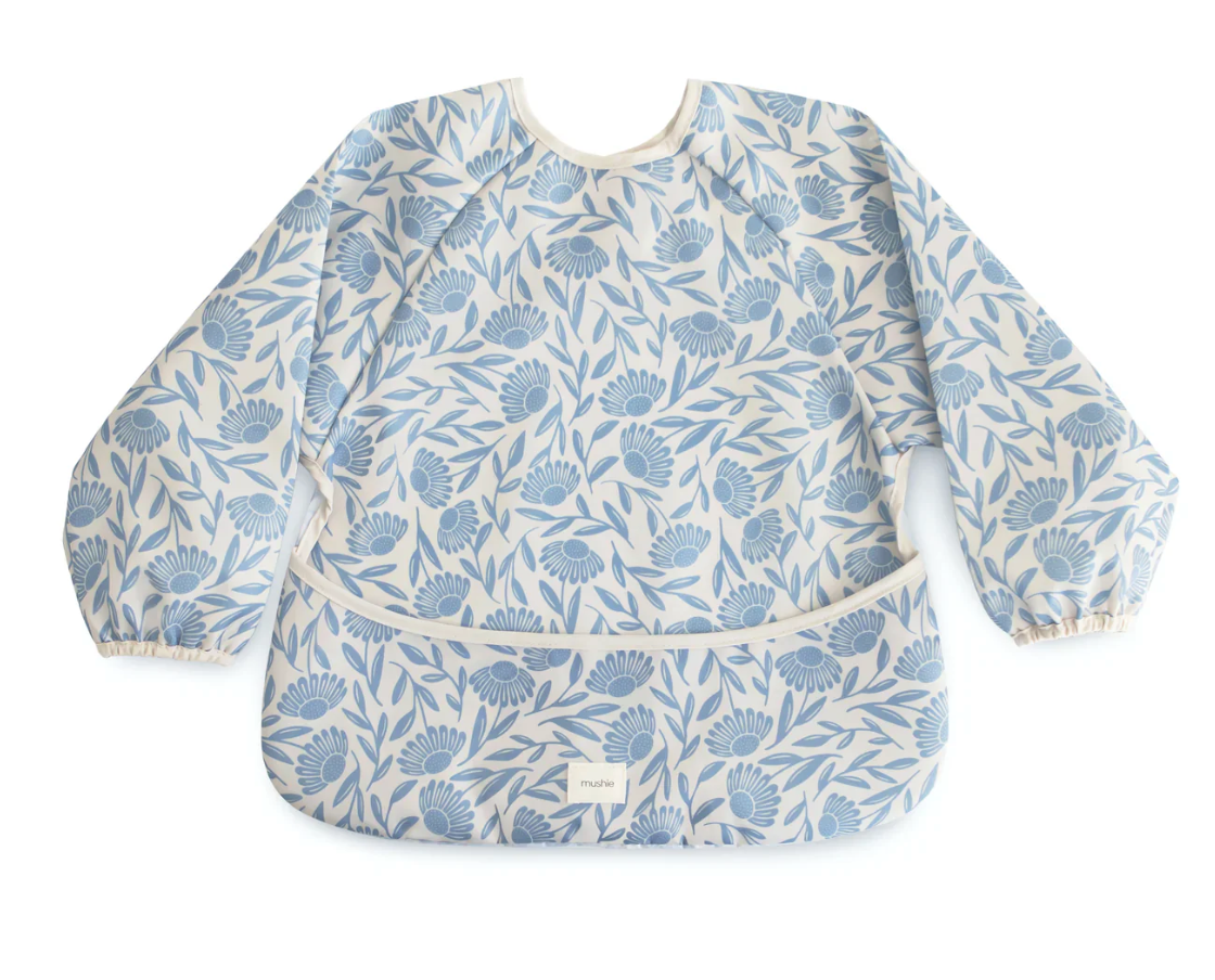 Babero manga larga impermeable Mushie