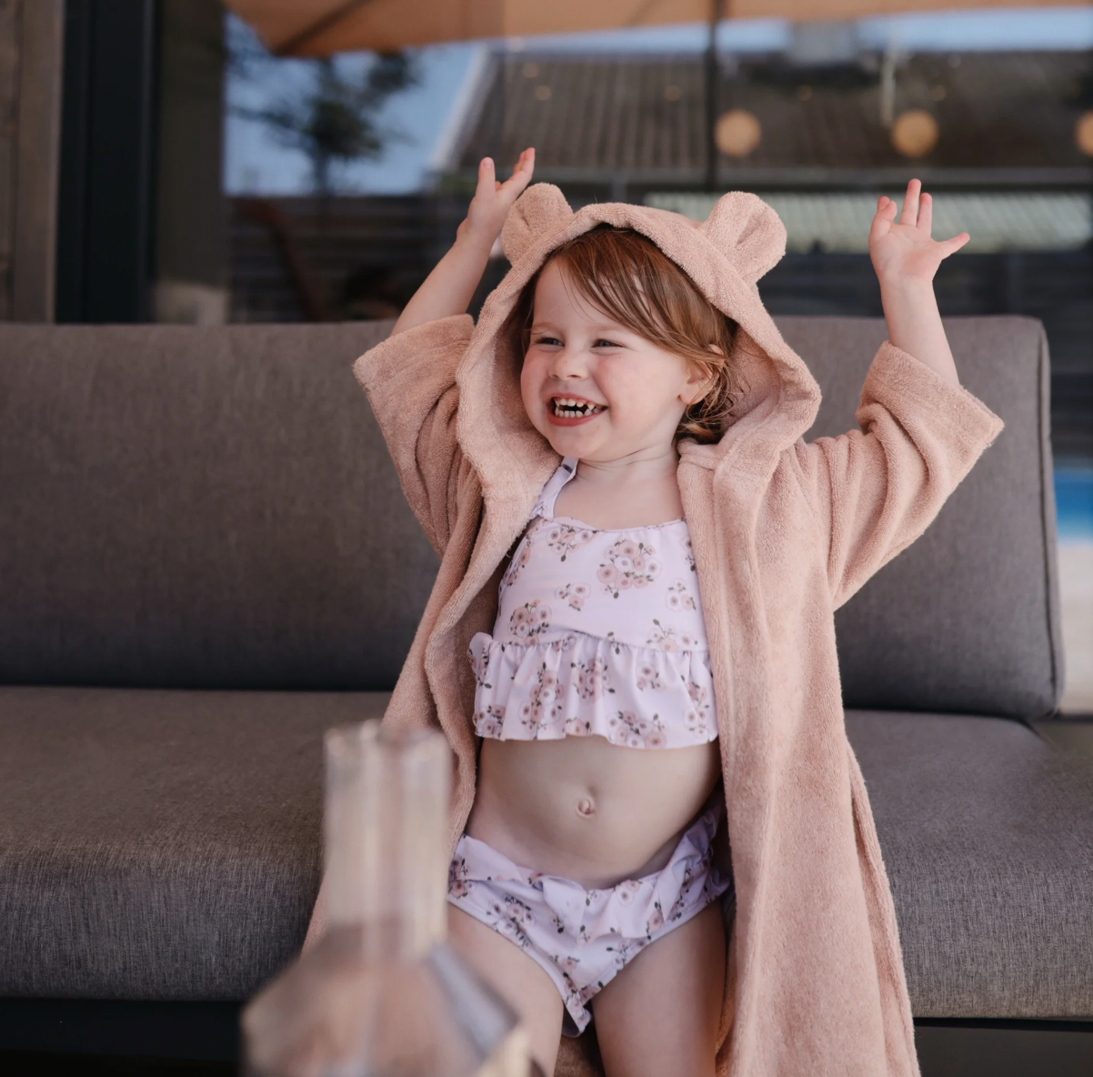 Bata de oso Mushie