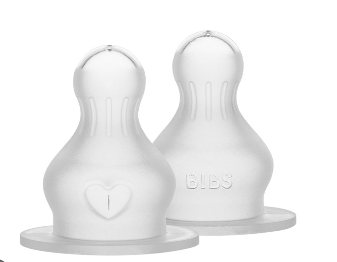 Repuestos de tetina Bibs Glass Bottle 2 pack
