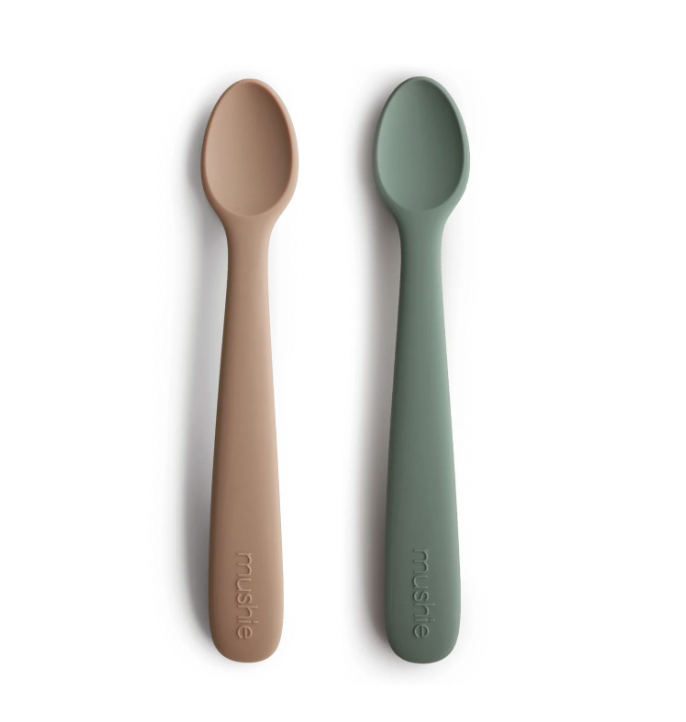 Cucharas de silicón 2 pack Mushie