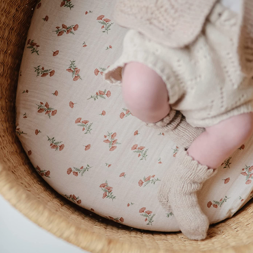Mushie Moses Basket Sheet