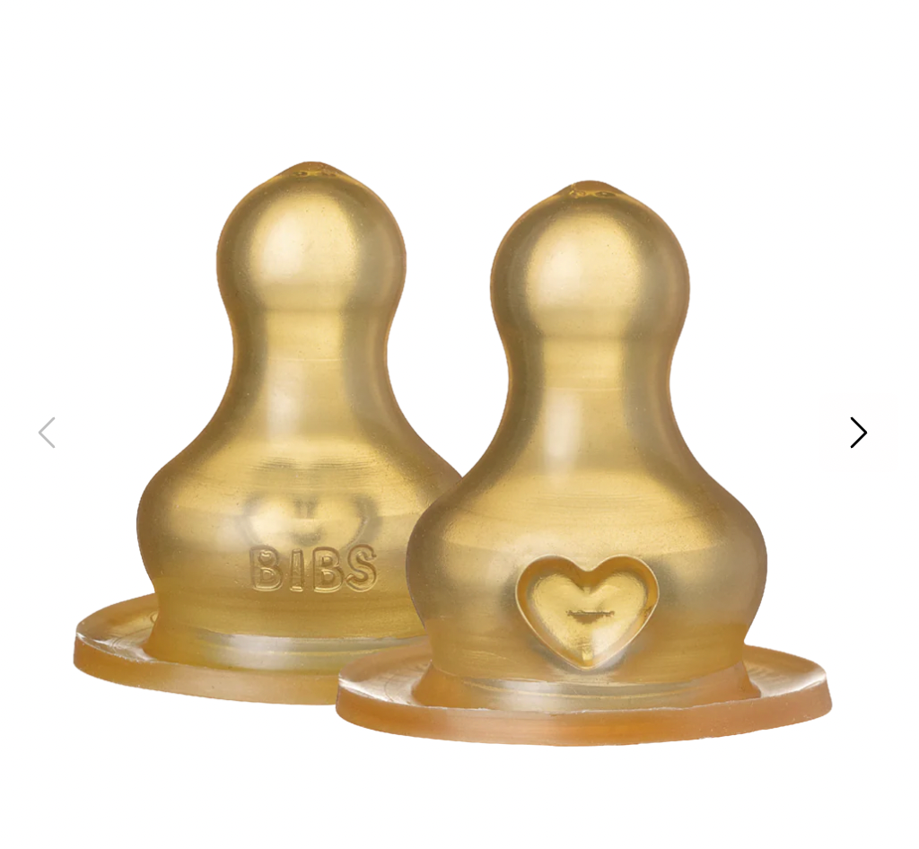 Repuestos de tetina Bibs Glass Bottle 2 pack