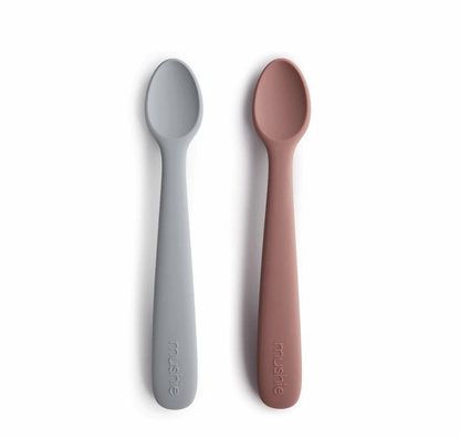 Cucharas de silicón 2 pack Mushie