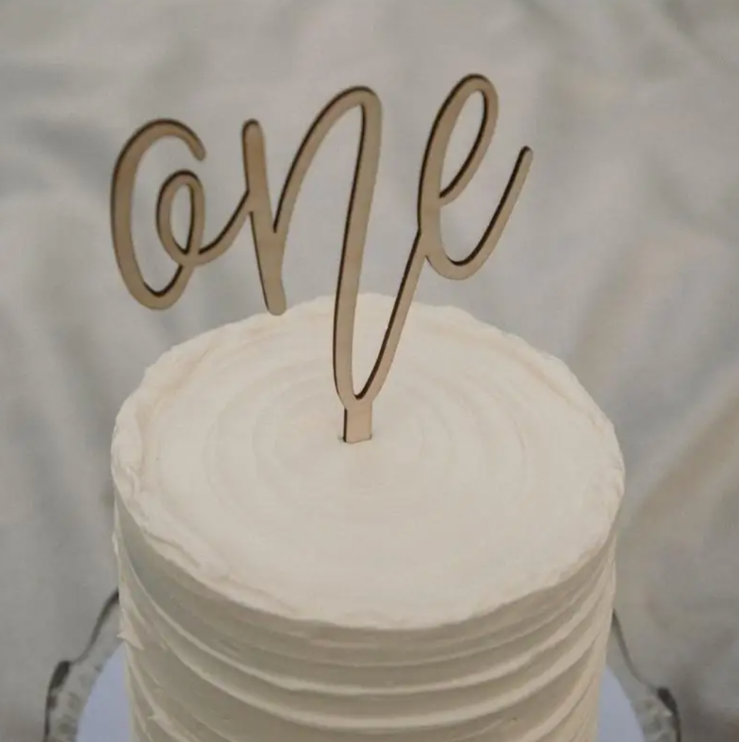 Cake topper ONE