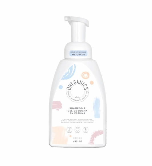 Shampoo & Gel de Ducha en Espuma 440 ml Oh!Ganics