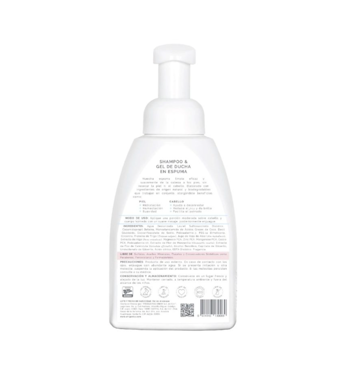 Shampoo & Gel de Ducha en Espuma 440 ml Oh!Ganics