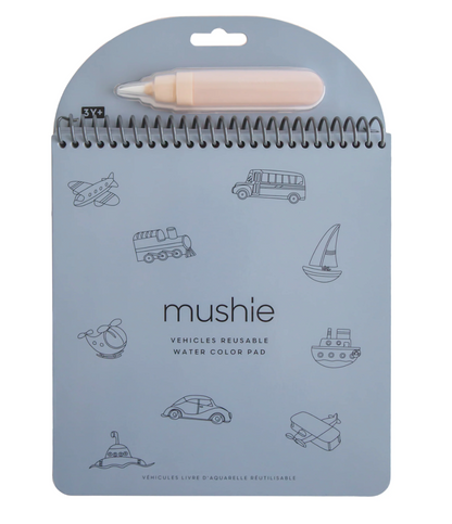 Bloc para pintar con agua Vehículos Mushie