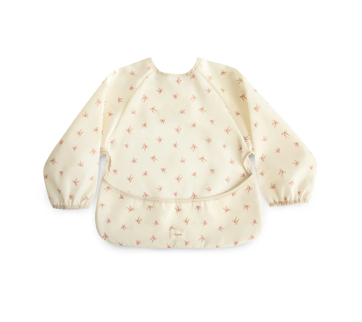 Babero manga larga impermeable Mushie