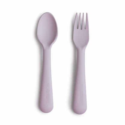 Set de cuchara y tenedor Mushie