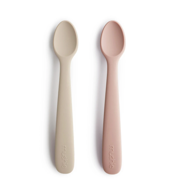 Cucharas de silicón 2 pack Mushie