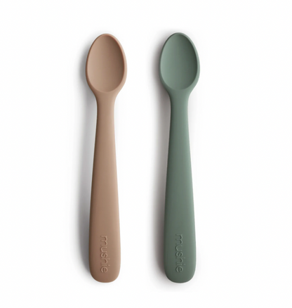 Cucharas de silicón 2 pack Mushie