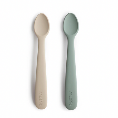 Cucharas de silicón 2 pack Mushie