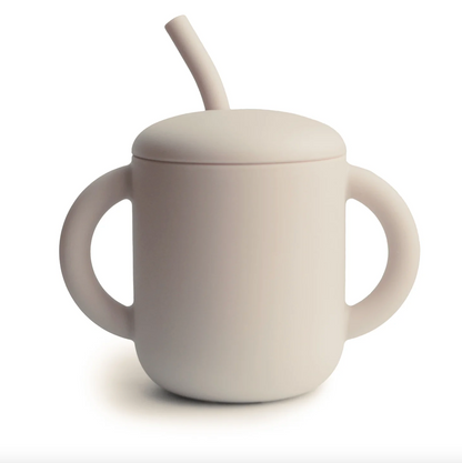 Vaso con popote Mushie